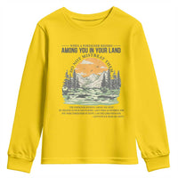 When A Foreigner Resides Among You In Your Land Do Not Mistreat Them Youth Sweatshirt Bible Verse - Wonder Print Shop