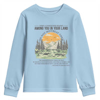 When A Foreigner Resides Among You In Your Land Do Not Mistreat Them Youth Sweatshirt Bible Verse - Wonder Print Shop