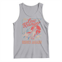 Funny The Lawn Ranger Rides Again Tank Top Lawn Tractor Mowing Cowboy - Wonder Print Shop