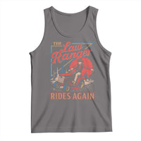 Funny The Lawn Ranger Rides Again Tank Top Lawn Tractor Mowing Cowboy - Wonder Print Shop