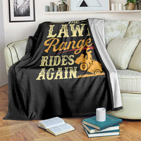 Funny The Lawn Ranger Rides Again Throw Blanket Lawn Tractor Mowing Western Cowboy - Wonder Print Shop