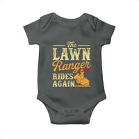 Funny The Lawn Ranger Rides Again Baby Onesie Lawn Tractor Mowing Western Cowboy - Wonder Print Shop