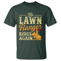 Funny The Lawn Ranger Rides Again T Shirt Lawn Tractor Mowing Western Cowboy - Wonder Print Shop