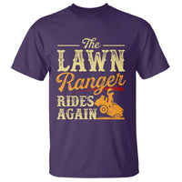 Funny The Lawn Ranger Rides Again T Shirt Lawn Tractor Mowing Western Cowboy - Wonder Print Shop