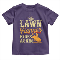 Funny The Lawn Ranger Rides Again Toddler T Shirt Lawn Tractor Mowing Western Cowboy - Wonder Print Shop