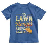 Funny The Lawn Ranger Rides Again Toddler T Shirt Lawn Tractor Mowing Western Cowboy - Wonder Print Shop