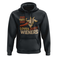 Funny This Throat Goat Loves Juicy Wieners Hoodie Adult Jokes - Wonder Print Shop
