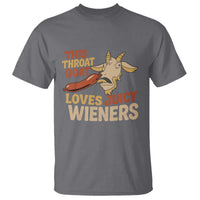 Funny This Throat Goat Loves Juicy Wieners T Shirt Adult Jokes - Wonder Print Shop