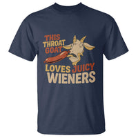 Funny This Throat Goat Loves Juicy Wieners T Shirt Adult Jokes - Wonder Print Shop