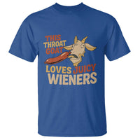Funny This Throat Goat Loves Juicy Wieners T Shirt Adult Jokes - Wonder Print Shop