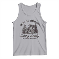 Funny Raccoon Outdoor Mountain Hiker Tank Top Out Of Breath Hiking Society Be There In A Minute - Wonder Print Shop