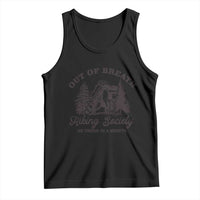 Funny Raccoon Outdoor Mountain Hiker Tank Top Out Of Breath Hiking Society Be There In A Minute - Wonder Print Shop