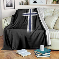 Norway Flag Distressed Nordic Symbol Norwegian Fans Throw Blanket
