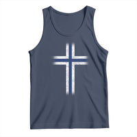 Norway Flag Distressed Nordic Symbol Norwegian Fans Tank Top