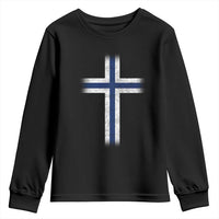 Norway Flag Distressed Nordic Symbol Norwegian Fans Youth Sweatshirt