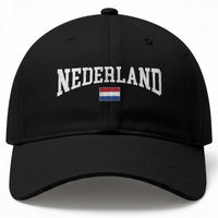 Nederland Sports Throwback Design Baseball Cap Vintage Dutch Holland Flag Soccer Jersey Style