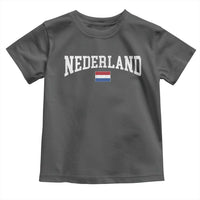 Nederland Sports Throwback Design Toddler T Shirt Vintage Dutch Holland Flag Soccer Jersey Style