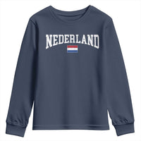 Nederland Sports Throwback Design Youth Sweatshirt Vintage Dutch Holland Flag Soccer Jersey Style
