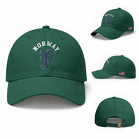 Norway Norwegian Lion Athletic Sports Jersey Style Baseball Cap