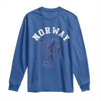 Norway Norwegian Lion Athletic Sports Jersey Style Long Sleeve Shirt