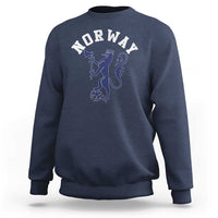 Norway Norwegian Lion Athletic Sports Jersey Style Sweatshirt
