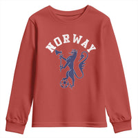 Norway Norwegian Lion Athletic Sports Jersey Style Youth Sweatshirt