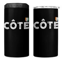 Côte D Ivoire 4 in 1 Can Cooler Tumbler Ivory Coast Crest Football Family Matching