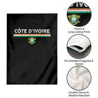 Côte D'ivoire Elephant Sporty Ivory Coast Flag Garden Flag