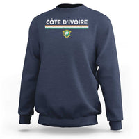 Côte D'ivoire Elephant Sporty Ivory Coast Flag Sweatshirt