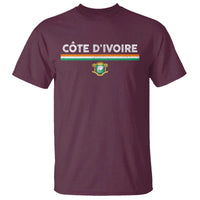 Côte D'ivoire Elephant Sporty Ivory Coast Flag T Shirt