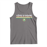 Côte D'ivoire Elephant Sporty Ivory Coast Flag Tank Top