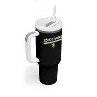 Côte D'ivoire Elephant Sporty Ivory Coast Flag Tumbler With Handle