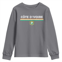 Côte D'ivoire Elephant Sporty Ivory Coast Flag Youth Sweatshirt
