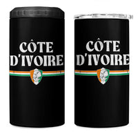Côte D Ivoire 4 in 1 Can Cooler Tumbler Flag of Ivory Coast Elephant Crest Football