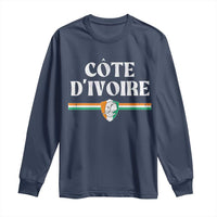 Côte D Ivoire Long Sleeve Shirt Flag of Ivory Coast Elephant Crest Football