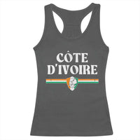 Côte D Ivoire Racerback Tank Top Flag of Ivory Coast Elephant Crest Football