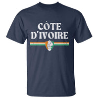 Côte D Ivoire T Shirt Flag of Ivory Coast Elephant Crest Football