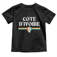 Côte D Ivoire Toddler T Shirt Flag of Ivory Coast Elephant Crest Football