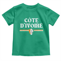 Côte D Ivoire Toddler T Shirt Flag of Ivory Coast Elephant Crest Football