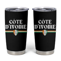 Côte D Ivoire Tumbler Cup Flag of Ivory Coast Elephant Crest Football