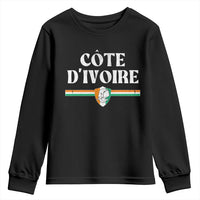 Côte D Ivoire Youth Sweatshirt Flag of Ivory Coast Elephant Crest Football