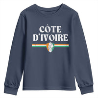 Côte D Ivoire Youth Sweatshirt Flag of Ivory Coast Elephant Crest Football
