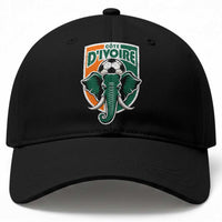 Côte D'ivoire Classic Ivory Coast Elephant Football Baseball Cap Ivorians Pride