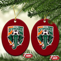 Côte D'ivoire Classic Ivory Coast Elephant Football Ceramic Ornament Ivorians Pride