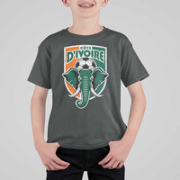 Côte D'ivoire Classic Ivory Coast Elephant Football T Shirt For Kid Ivorians Pride