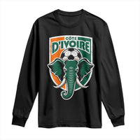 Côte D'ivoire Classic Ivory Coast Elephant Football Long Sleeve Shirt Ivorians Pride
