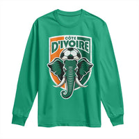 Côte D'ivoire Classic Ivory Coast Elephant Football Long Sleeve Shirt Ivorians Pride