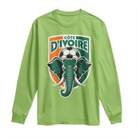 Côte D'ivoire Classic Ivory Coast Elephant Football Long Sleeve Shirt Ivorians Pride