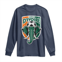 Côte D'ivoire Classic Ivory Coast Elephant Football Long Sleeve Shirt Ivorians Pride