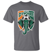 Côte D'ivoire Classic Ivory Coast Elephant Football T Shirt Ivorians Pride